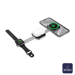 ⁦WIWU Wi-W031 3-in-1 Magnetic Foldable Charging Dock⁩ - الصورة ⁦3⁩