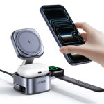 شاحن لاسكلي CD257 Qi2.0 3-in-1 Wireless Charger